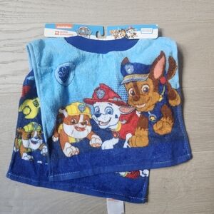 Nickelodeon Paw Patrol Blue and Red Towel Bib Set
